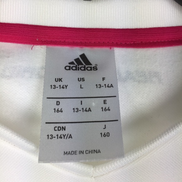 adidas Girls L Real Madrid CF Soccer Training Top - Picture 12 of 14